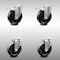 Service Caster 5 Inch SS Hard Rubber Wheel Swivel Top Plate Caster Total Lock Brakes SCC, 2PK SCC-SSTTL20S514-HRS-2-S-2 - alternate 1